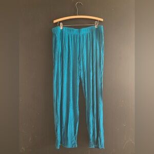 Wide Leg Women's Pants in Teal - Comfortable Everyday Fit